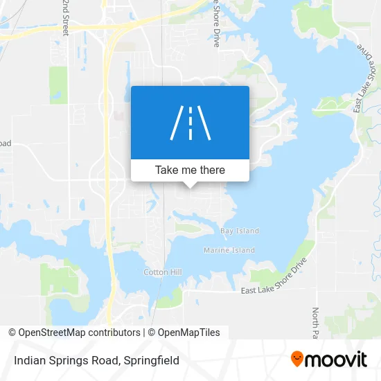 Indian Springs Road map
