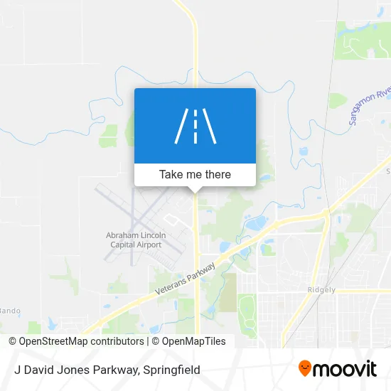 J David Jones Parkway map