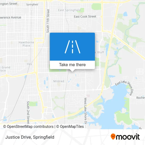 Justice Drive map