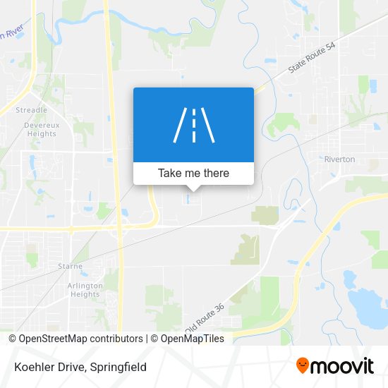 Mapa de Koehler Drive