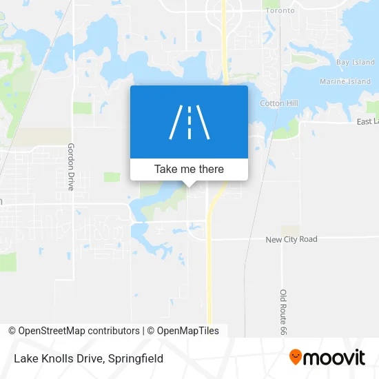 Lake Knolls Drive map