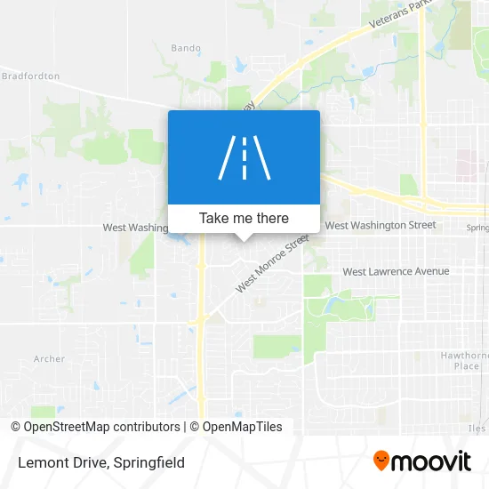 Lemont Drive map