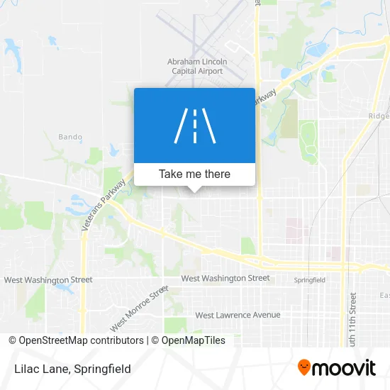Lilac Lane map