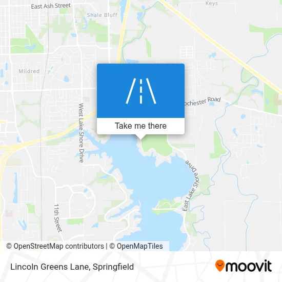 Lincoln Greens Lane map