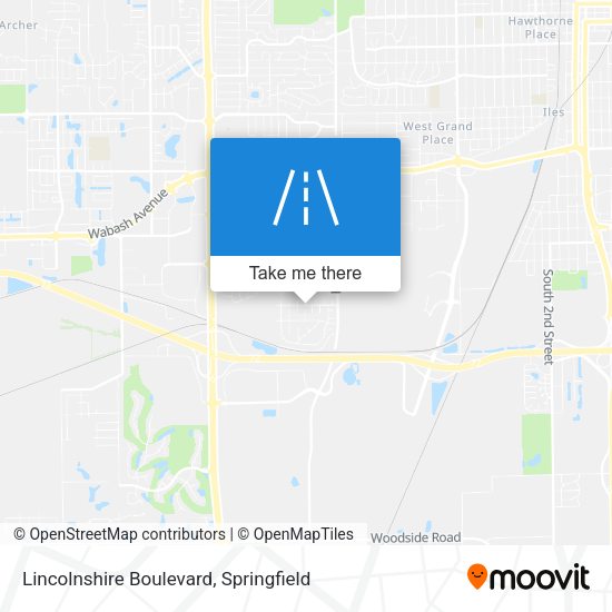 Mapa de Lincolnshire Boulevard