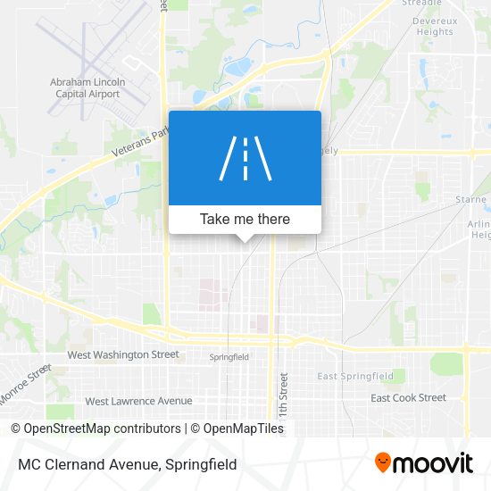 Mapa de MC Clernand Avenue