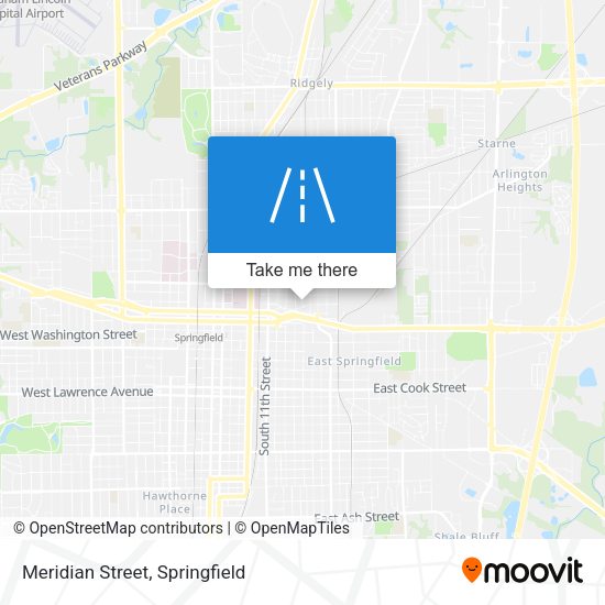 Meridian Street map