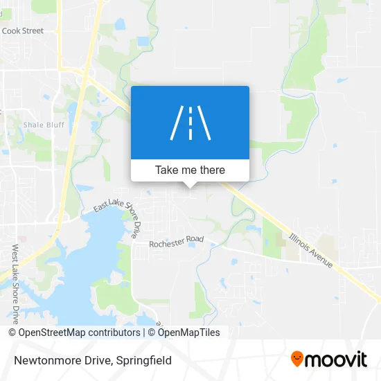 Newtonmore Drive map