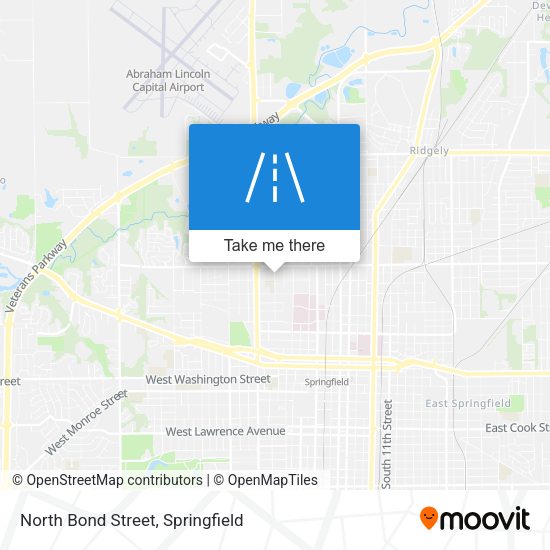 North Bond Street map