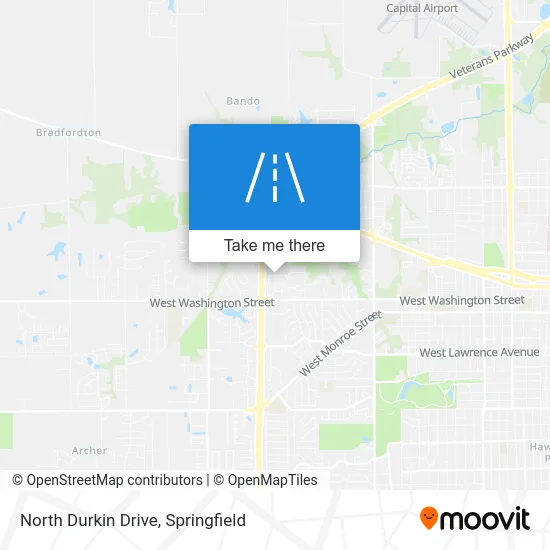 North Durkin Drive map
