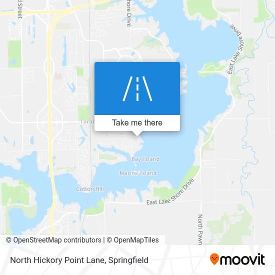 North Hickory Point Lane map