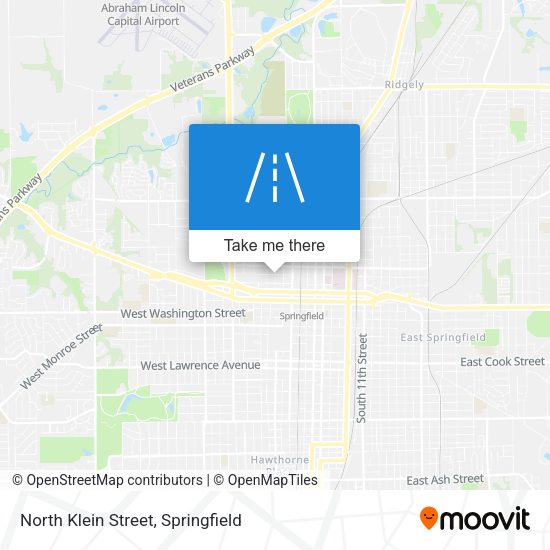 North Klein Street map