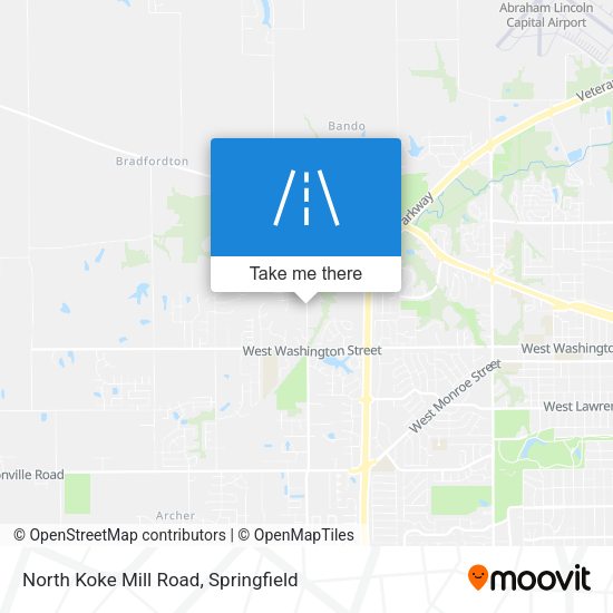 North Koke Mill Road map