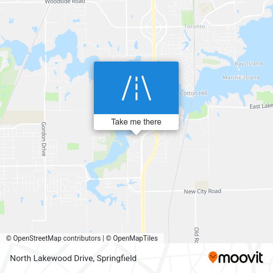 Mapa de North Lakewood Drive