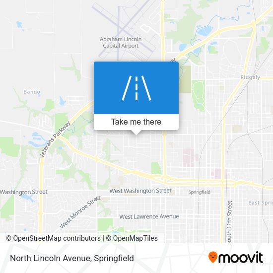 North Lincoln Avenue map