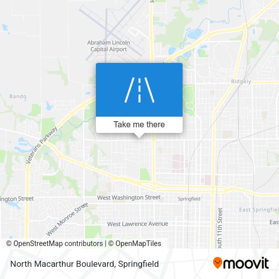 North Macarthur Boulevard map