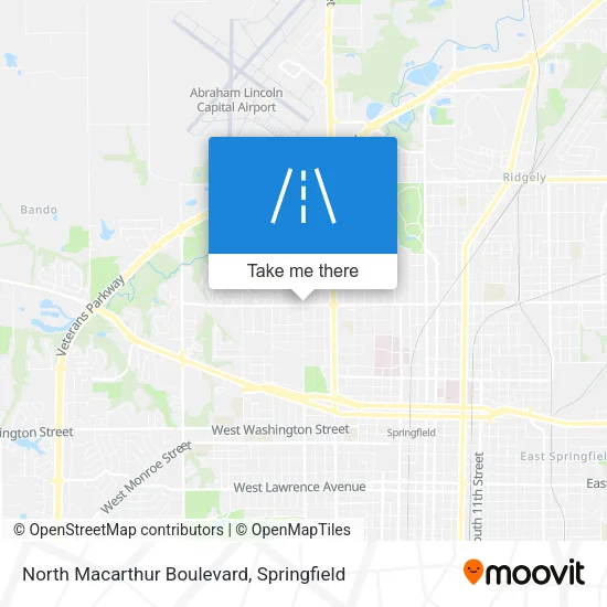 North Macarthur Boulevard map