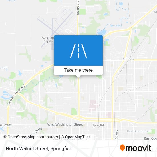 North Walnut Street map