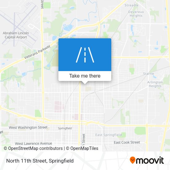 Mapa de North 11th Street