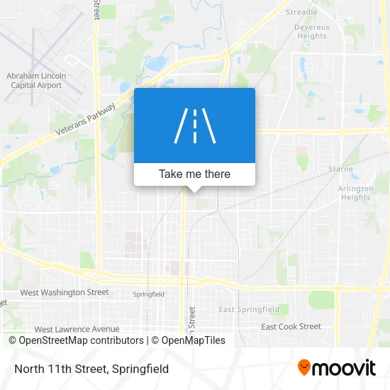 Mapa de North 11th Street