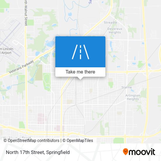 North 17th Street map