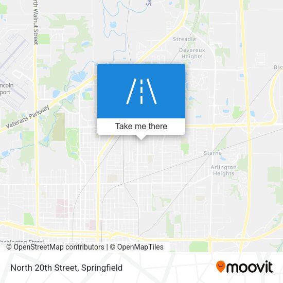Mapa de North 20th Street
