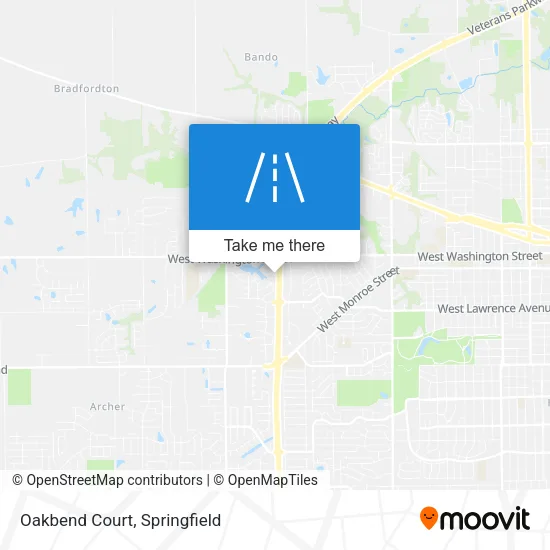 Mapa de Oakbend Court