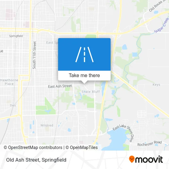 Old Ash Street map