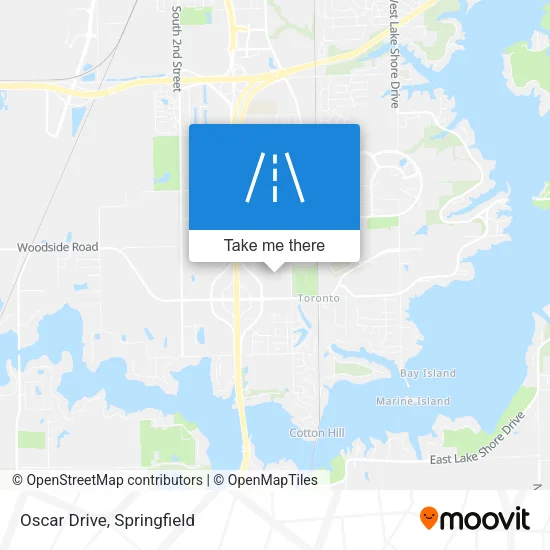 Oscar Drive map