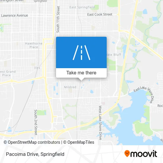 Pacoima Drive map