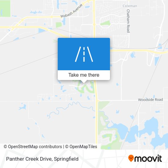 Panther Creek Drive map