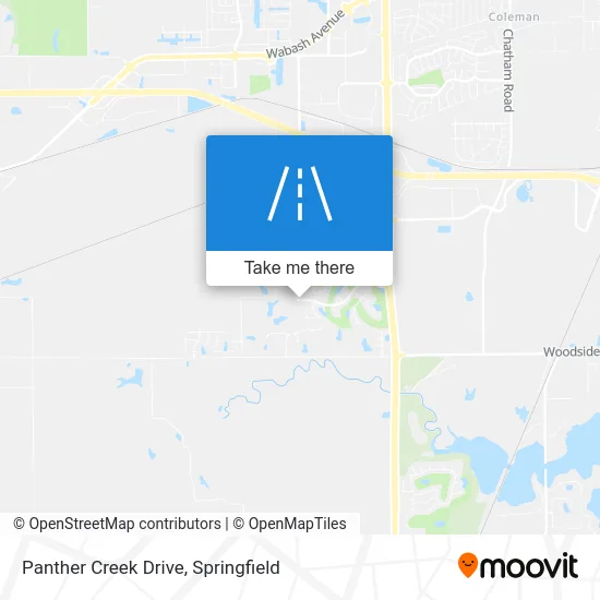Panther Creek Drive map