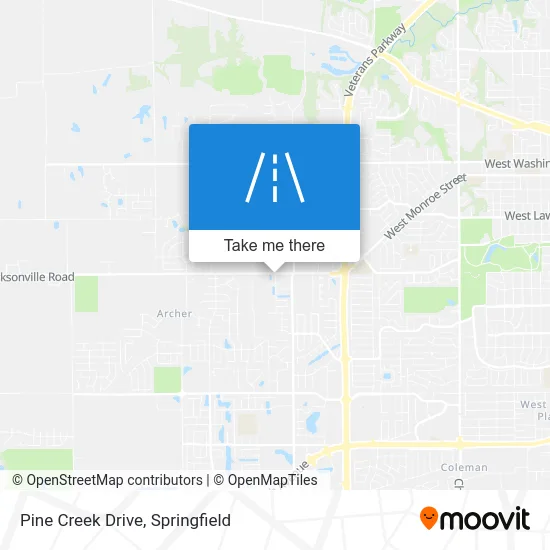Pine Creek Drive map