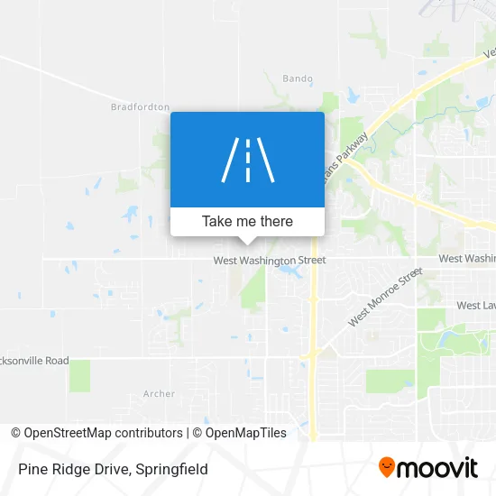 Pine Ridge Drive map