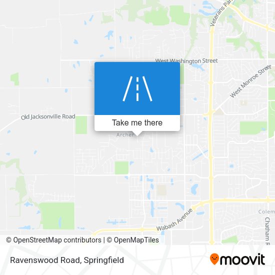 Ravenswood Road map