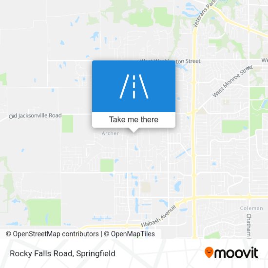 Mapa de Rocky Falls Road