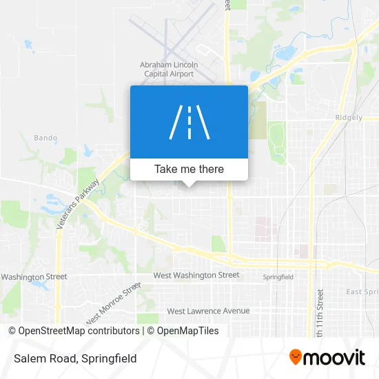 Salem Road map