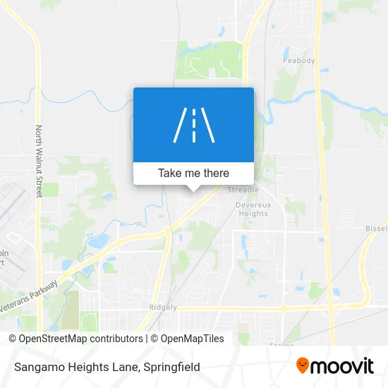 Sangamo Heights Lane map