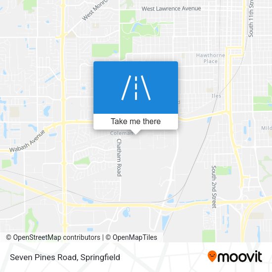 Seven Pines Road map