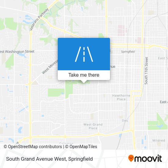 Mapa de South Grand Avenue West