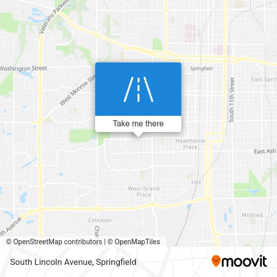 South Lincoln Avenue map