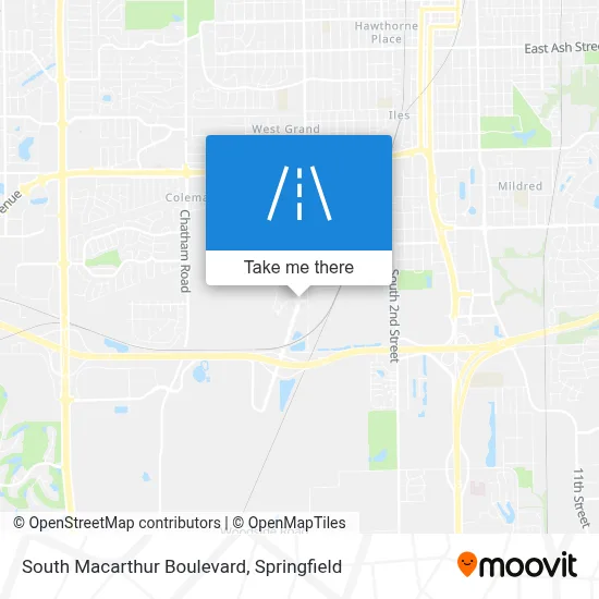 South Macarthur Boulevard map