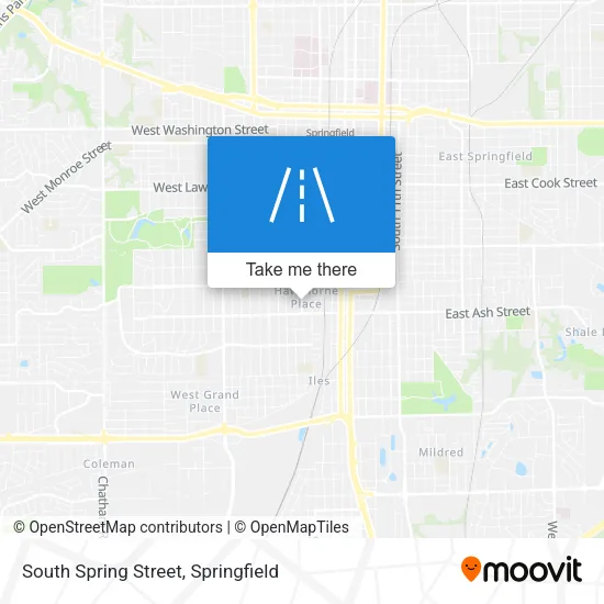 Mapa de South Spring Street
