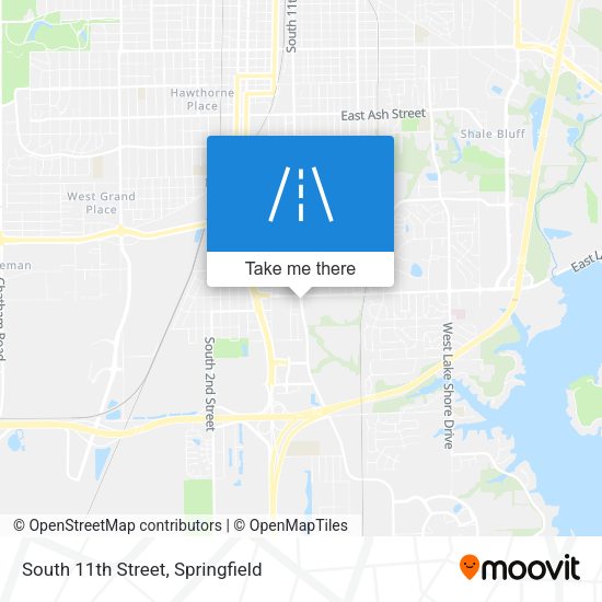 South 11th Street map