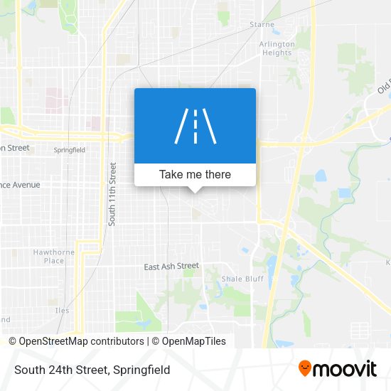 South 24th Street map