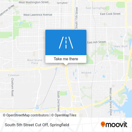 South 5th Street Cut Off map