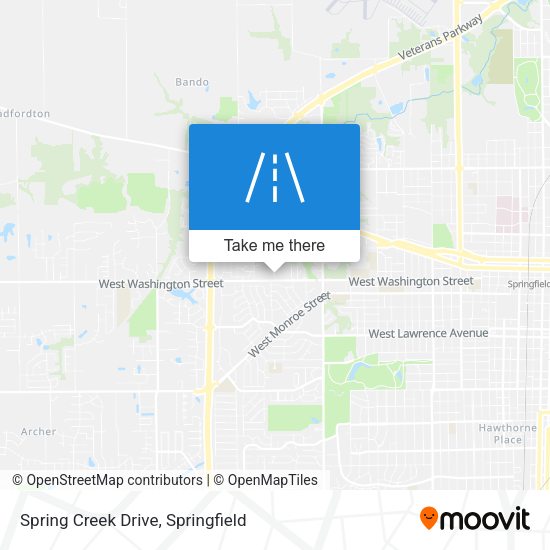 Spring Creek Drive map