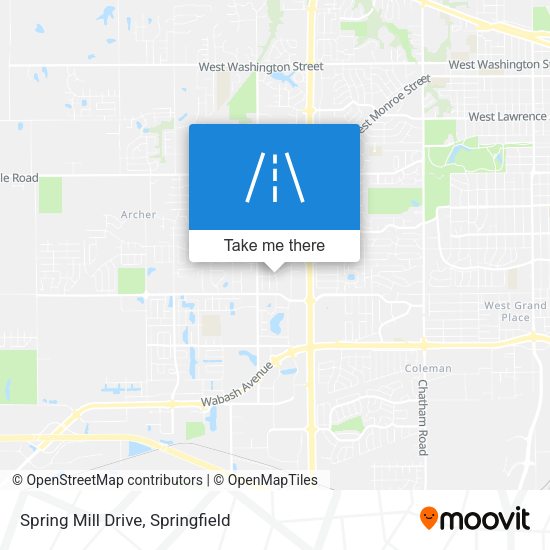 Mapa de Spring Mill Drive