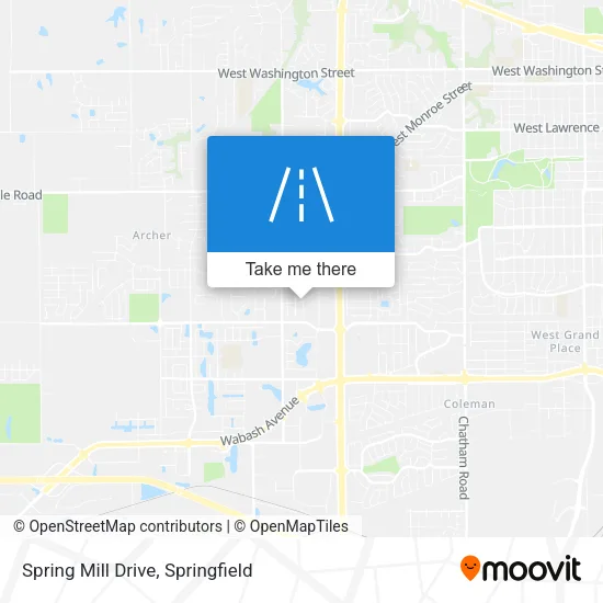 Spring Mill Drive map