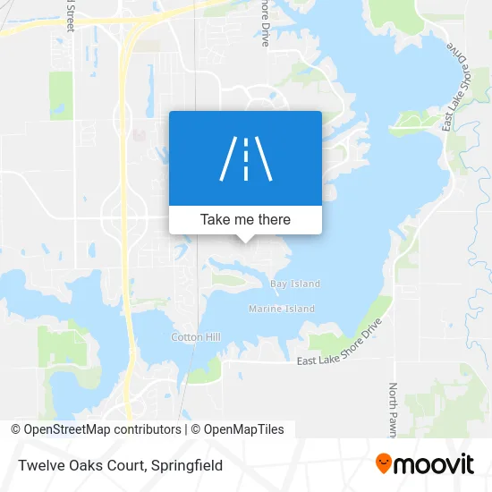 Twelve Oaks Court map